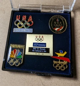 1992 Olympic Pin Set Collector In Case - Picture 1 of 2