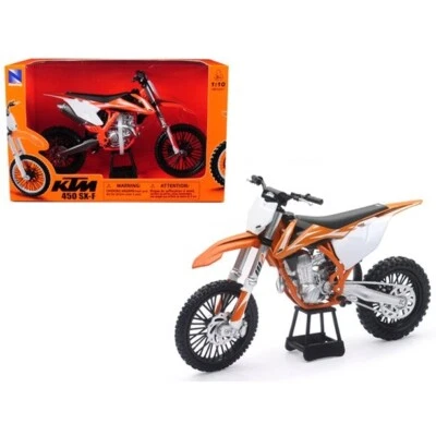 NEW RAY 57943 2018 KTM 450 SX DIRT BIKE 1/10 MOTORCYCLE ORANGE - Image 1 of 4