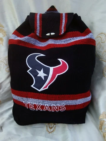 Houston TEXANS Handmade Backpack Mochila Aztec Tote Bag Cover