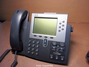 Cisco CP-7961G 7961 SIP VoIP IP Telephone Phone PoE Telefone INCL HANDSET - Afbeelding 1 van 3
