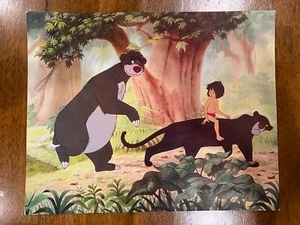 Disney Jungle Book 8x10 still with Mowgli, Baloo & Bagheera - Picture 1 of 2