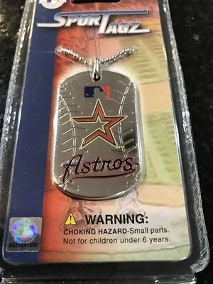 Houston Astros Mlb Metal Dogtag Necklace  - Image 1 of 3