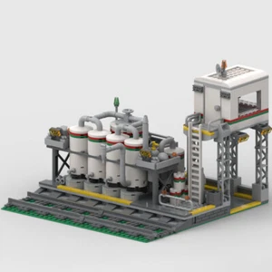 Construction Toys Set: Transfer Station with Elevated Control Room 611 Parts - Picture 1 of 3