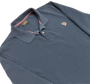 Paul Smith Jeans Polo Shirt Mens Navy Blue Long Sleeve Top - X-Large XL - Picture 1 of 7