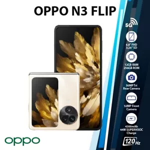 OPPO Find N3 Flip 5G 12GB+256GB Dual SIM Android Mobile Phone - GOLD (Global) - Picture 1 of 6