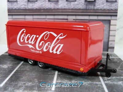 2022 M2 Machines Coca-Cola Red Enclosed Trailer Rubber Tires Loose D4 - Image 1 of 4
