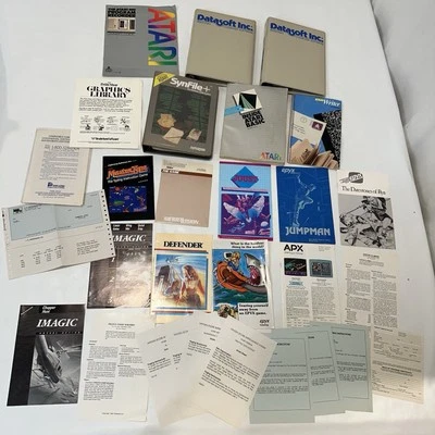 Lot Of 20+ Atari 400 800 Computer Manuals Catalogs Inserts (Booklets Only) - Image 1 of 4