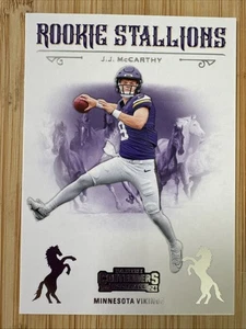 2024 Panini Contenders - Rookie Stallions J.J. McCarthy #9 (RC) - Picture 1 of 2