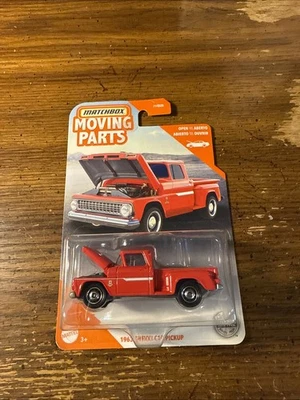 1963 Chevy C10 Pickup Red Matchbox Moving Parts MB1143 1/64 GTT21 FWD28 - Image 1 of 4