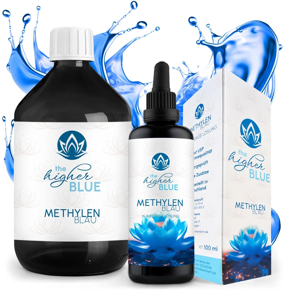 The higher BLUE® Methylenblau 1% Lösung 500ml + 100ml | 99,9 % rein - Bild 1 von 4