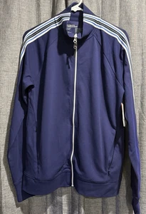 Sports Illustrated Mens Full Zip Track Jacket Blue Size Medium Zip Pockets NWT - Picture 1 of 7