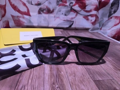 MARC JACOBS MARC 646/S 008A Sunglasses Black Frame Gray Lenses Polarized  - Image 1 of 4