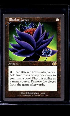 1998 MTG Magic The Gathering UGL Unglued Vintage #70 Blacker Lotus - Image 1 of 2