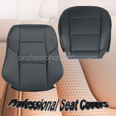 Cubierta de asiento de cuero negra para Mercedes Benz C230 2005-2007 sedán pasajero delantero Foto 1 de 4