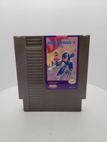 Mega Man 4 Nintendo NES Authentic Tested And Working Loose
