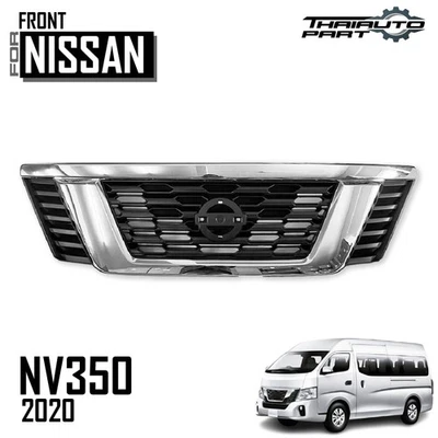 Cubierta parrilla delantera cromada para Nissan Urvan NV350 E26 2012-2016 Foto 1 de 4