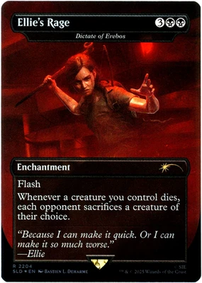 Ellie's Rage (Rainbow Foil) 2204 Secret Lair Drop SLD The Last of Us Part II NM - Image 1 of 2