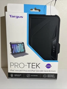 Targus Pro-Tek Carrying Case Flip for iPad Mini 6th Gen Black - Picture 1 of 9