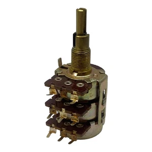 Potenziometro 10Kohm 10K Triplo Metallo A10Kx2 +S10K 233-000 Cosmos - Foto 1 di 2