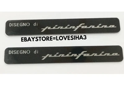 Pininfarina emblema 2 piezas nuevo metal alfa fiat maserati cupé ferrari f40 308 f50 Foto 1 de 4