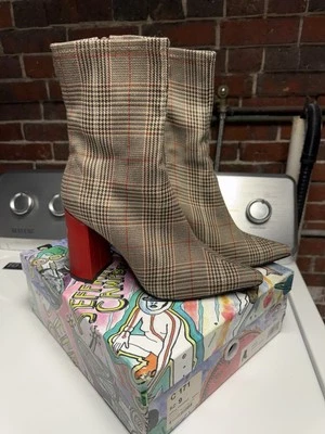 Jeffery Campbell Plaid Siren Boots Size 9 - Image 1 of 4