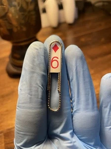 Clip rivelazione carte da gioco vintage 6 di diamanti *OTTIME CONDIZIONI* - Foto 1 di 2