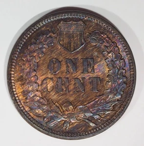 1890 INDIAN HEAD Penny, Wood Grain,  Woody, Penny, BU - Picture 1 of 2