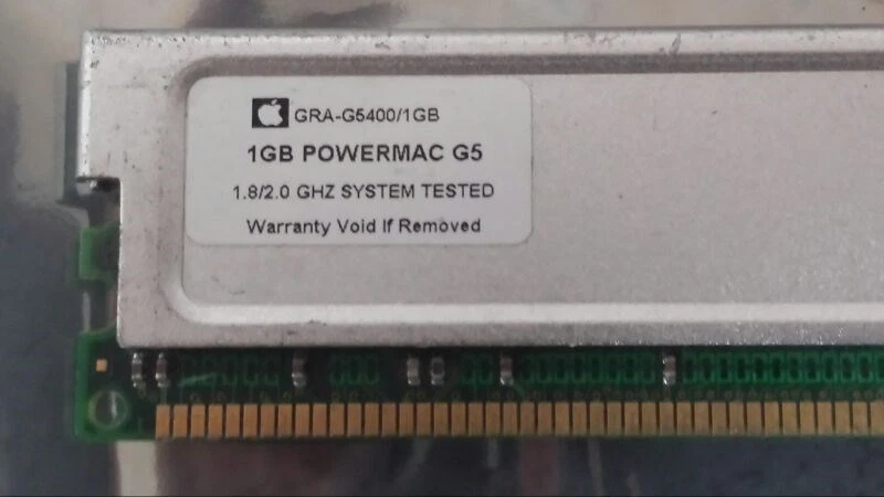  GRA-G5400/1GB  1GB  PC3200 DDR-400 RAM MEMORY FOR POWER  MAC  G5   - Image 1 of 1