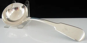 Antique Sterling Silver Sauce Ladle, Heavy Gauge, London 1827 William Bateman II - Picture 1 of 12