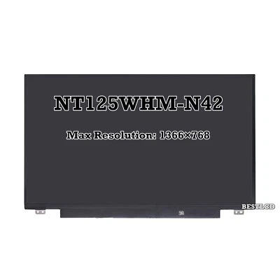 12.5" DELL LATITUDE 5280 5290 7280 7290 HD LCD LED Screen NT125WHM-N42 2HY74 - Image 1 of 4