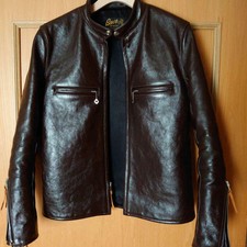 BUCO Authentic J100 Horsehide Leather Jacket Brown Size 36 Used