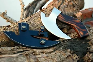 Viking Steel Pizza Axe Authentic Medieval Pizza Cutter for Men Axe Pizza Gift - Picture 1 of 10