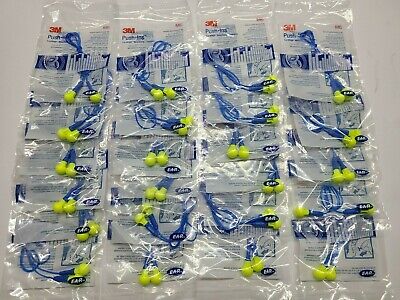 45 3M EAR Push Ins Plugs With Safety Cord 318-100 318-1005 45 Pair Pack NEW • 20.79$