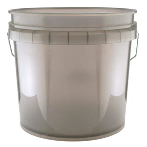 3.5 Gallon Translucent Gray Paint Bucket - Picture 1 of 2
