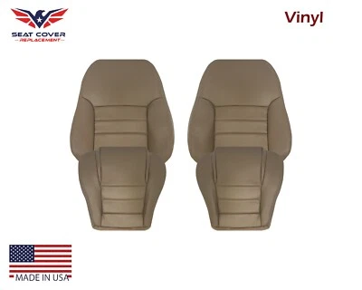 For 1994 1995 1996 1997 1998 Ford Mustang Front Replacement Seat Covers in Tan - Image 1 of 4
