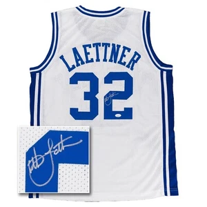 Christian Laettner Signed Jersey (JSA COA) White Duke Basketball The Shot - Picture 1 of 7