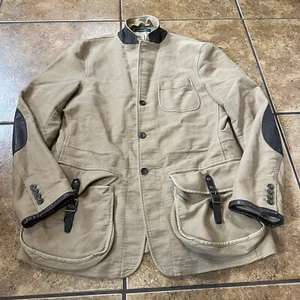 Ralph Lauren Moleskin Jacket Polo Blazer Military Sz 40 Brown Sport Coat - Picture 1 of 16