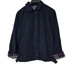 Burberry London  Wool &amp; Alpaca Coat/Bomber jacket Navy Blue Size 12 UK Designer