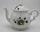 Vintage Vt-2 Flowered Teapot With Gold Embellishments