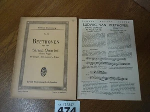 No.98 BEETHOVEN String Quartet Op.133 in B Major - Edition EULENBURG Music Score - Picture 1 of 17