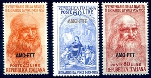 TRIESTE A - 1952 LEONARDO DA VINCI SERIE NUOVA ** MNH - Imagen 1 de 1