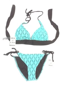Sunsets Precision Mint Green Halter Bikini Swimsuit Size X-Small/Small NWT$98 - Picture 1 of 5