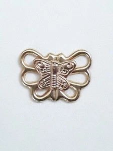 14K Solid Gold Butterfly Earring, Single Ear Stud Earring - Picture 1 of 4