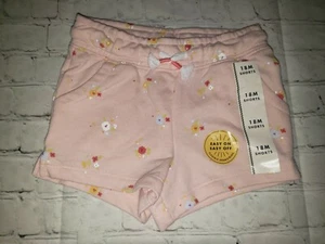 NWT Cat & Jack Toddler Girls Pink Floral Easy On Shorts Sizes 18mo, 4T - Picture 1 of 4