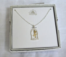 NEW IN BOX Disney Swarovski Crystal Beauty And The Beast Enchanted Rose Necklace