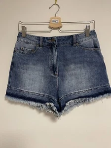Red Valen Denim shorts Size 27 - Picture 1 of 6