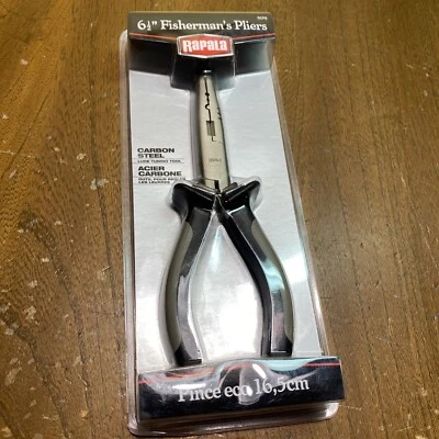 "Alicates de pescador Rapala acero al carbono 6,5"" cortadores crimpadora afinación señuelo resorte" Foto 1 de 4