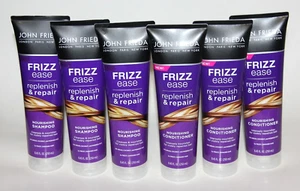 LOT (6) JOHN FRIEDA FRIZZ EASE REPLENISH & REPAIR - 3 SHAMPOO & 3 CONDITIONER - Picture 1 of 1