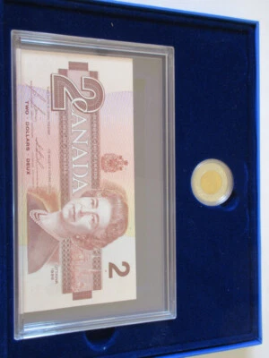 Set of 1996 Canada PROOF Two Dollars Coin & Two Dollars Bill Mint Set.RJ - Image 1 of 4