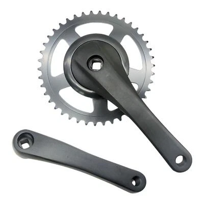 Folding Bike Crankset Single Speed Crankset 170mm with 42T Chainring Crank Arm - Image 1 of 4
